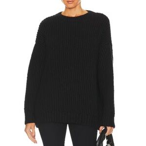 Anine Bing Sydney Crew Sweater in Black size Large
